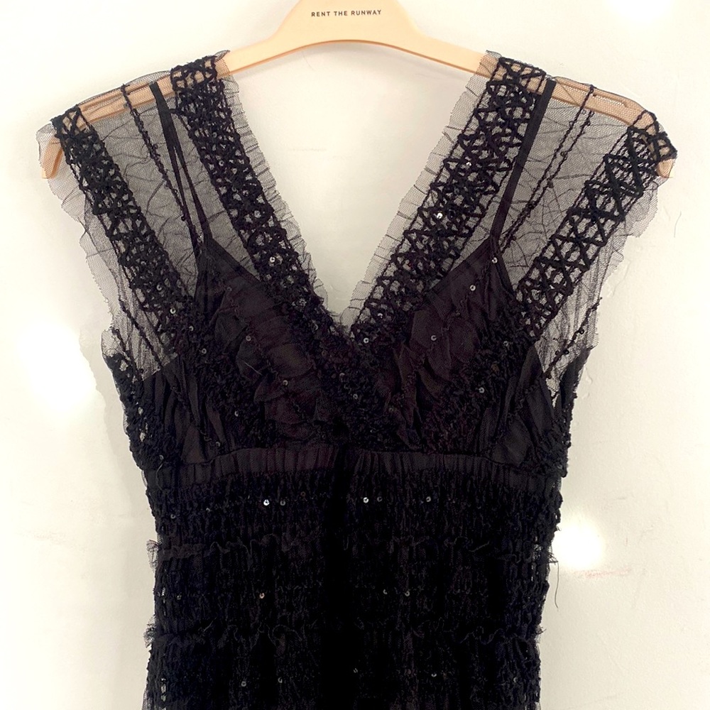 Max Studio Black Sequin Dress Holiday Party S